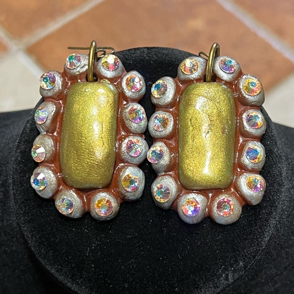 Sookie Sookie Earrings With Rhinestones - Picture 1 of 10
